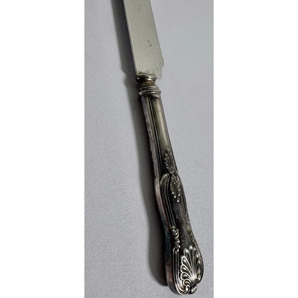 Vtg The Sheffield Silver Co Stainless Steel Cake Knife & Server  King's Pattern